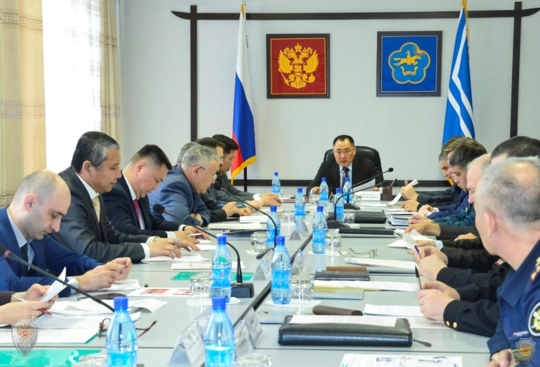 Совместное заседание антитеррористической комиссии
и оперативного штаба в Республике Тыва от 26 апреля 2018 года 
