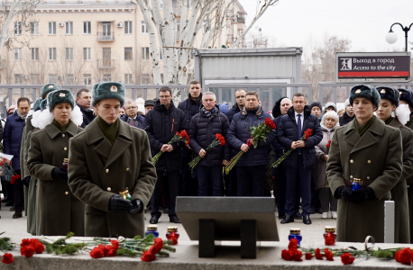 В Волгограде почтили память погибших в результате теракта