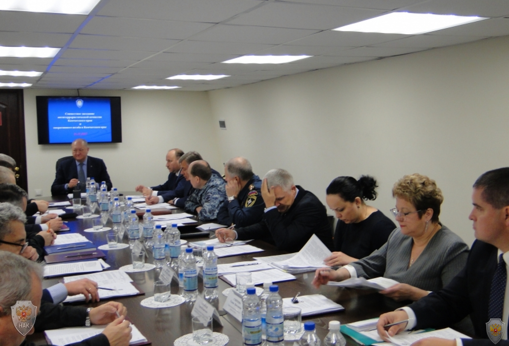 Состоялось совместное заседание антитеррористической комиссии и оперативного штаба в Камчатском крае 