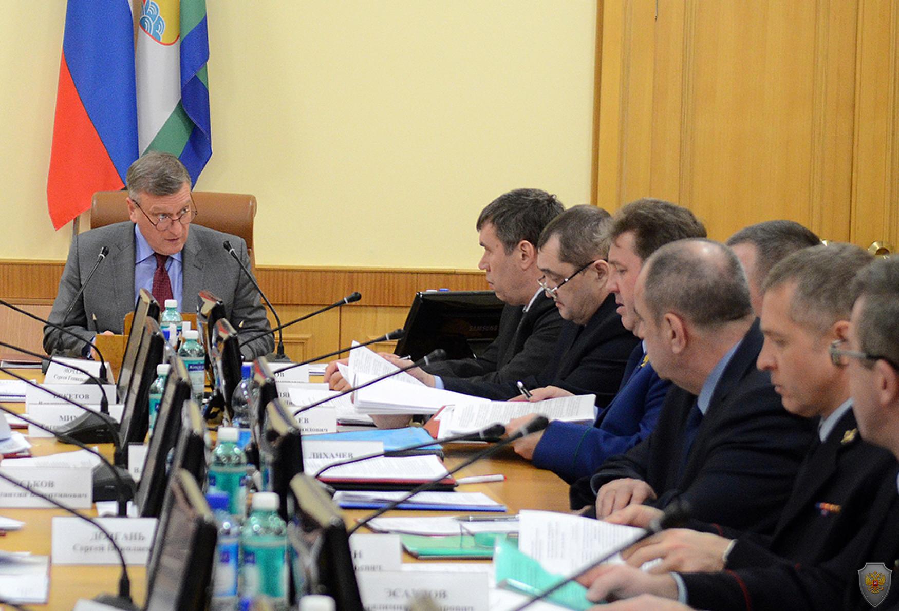 Участники заседания антитеррористической комиссии в Кировской области 