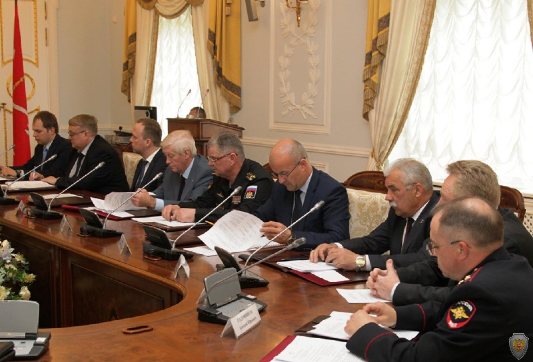 Совместное заседание антитеррористической комиссии и оперативного штаба в Санкт-Петербурге