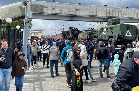В рамках акции «Единство в памяти. Сила в подвиге!» в Воронеж прибыл агитационный поезд-музей МО РФ