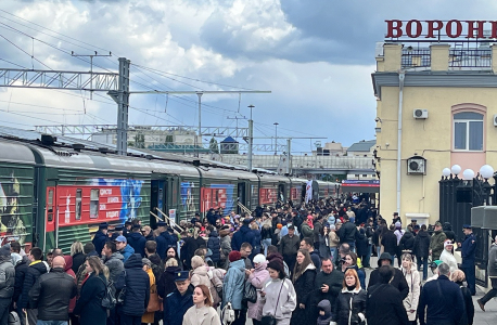 В рамках акции «Единство в памяти. Сила в подвиге!» в Воронеж прибыл агитационный поезд-музей МО РФ