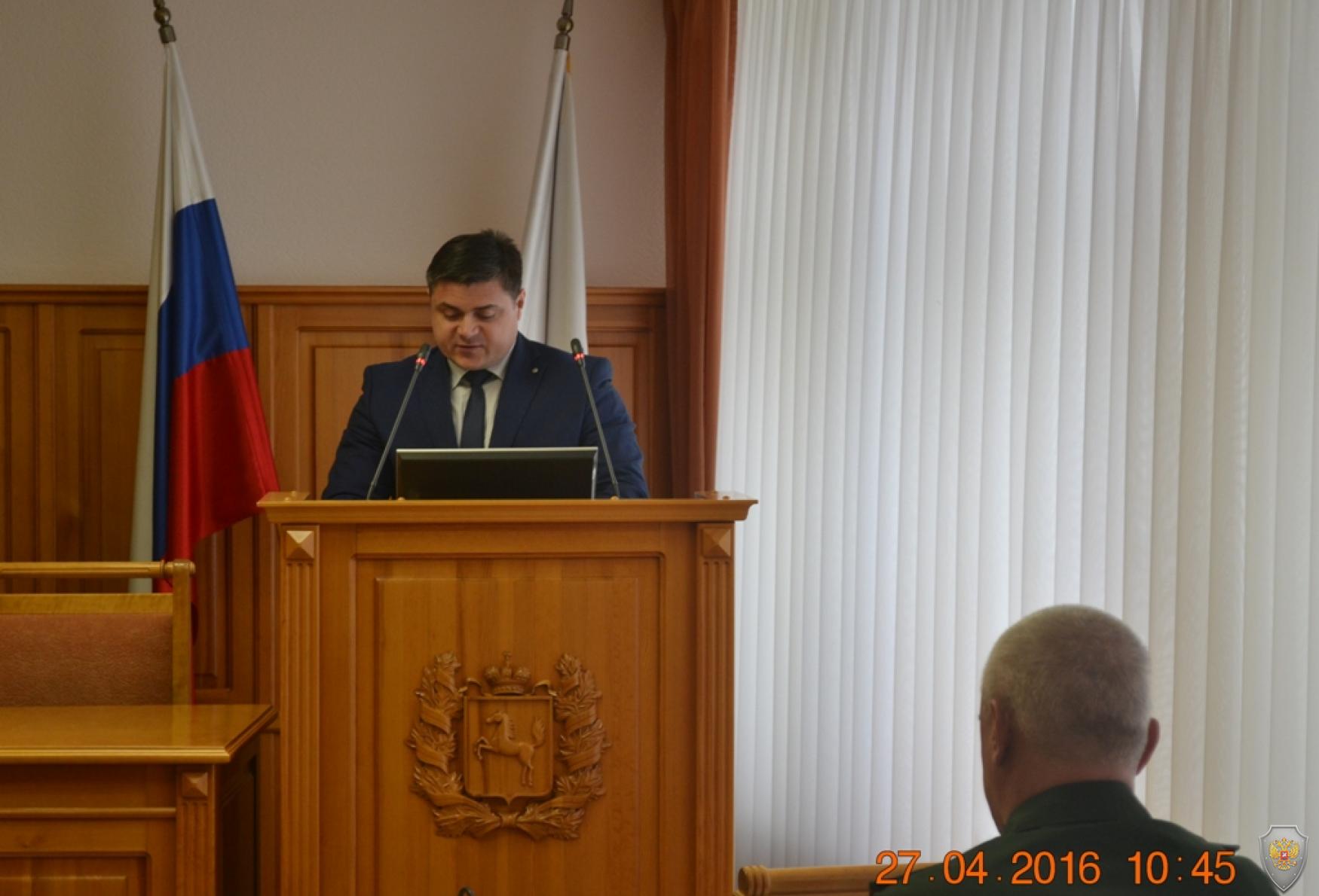 Выступление заместителя мэра г. Томска по безопасности Сурикова Е.И.