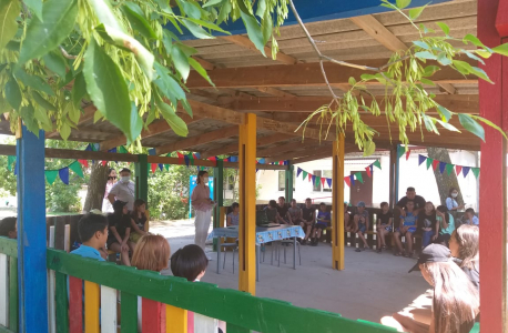 В детском лагере проведена лекция "Действия при угрозе совершения террористического акта"