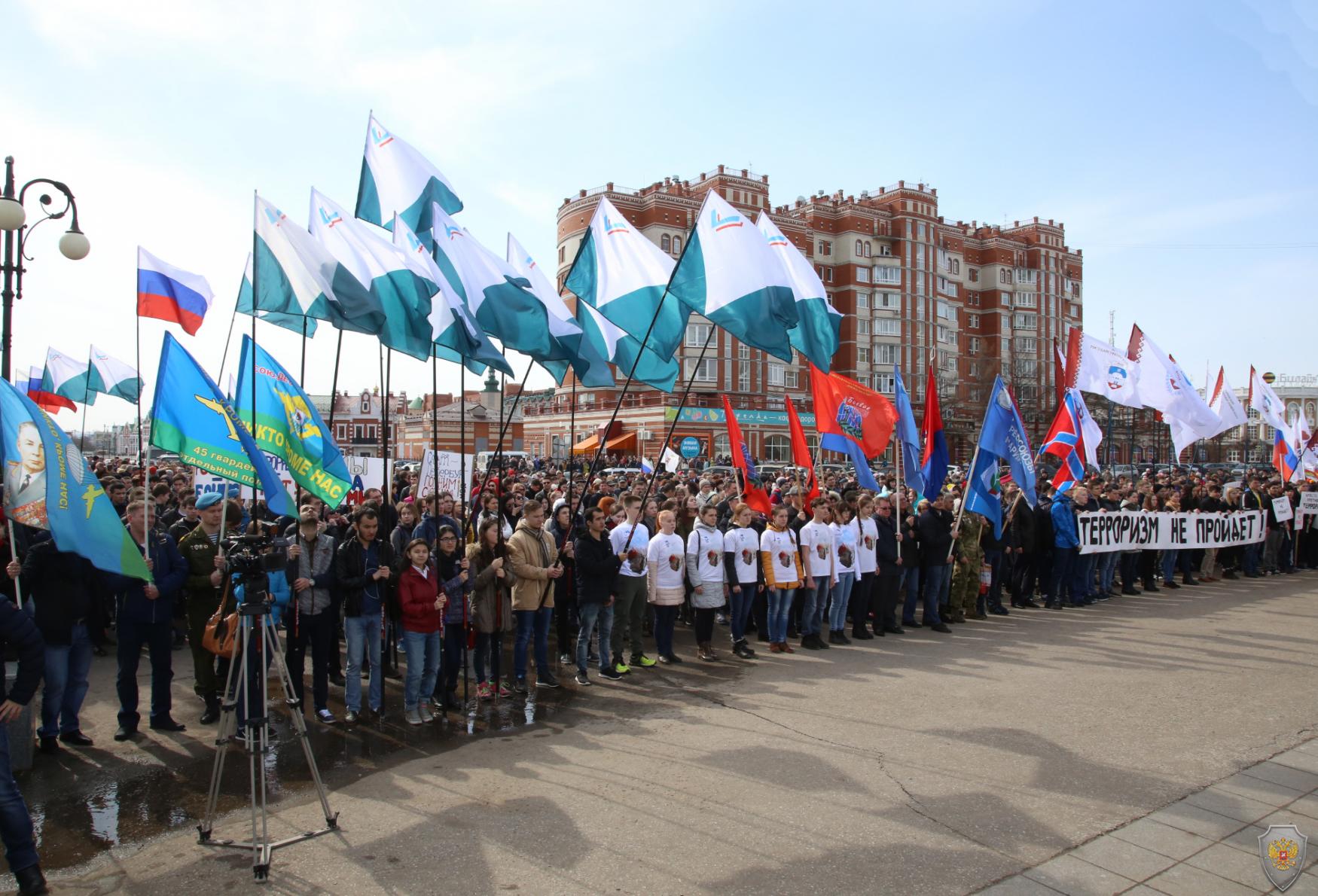 В  Йошкар-Оле состоялся митинг «Вместе против террора»
