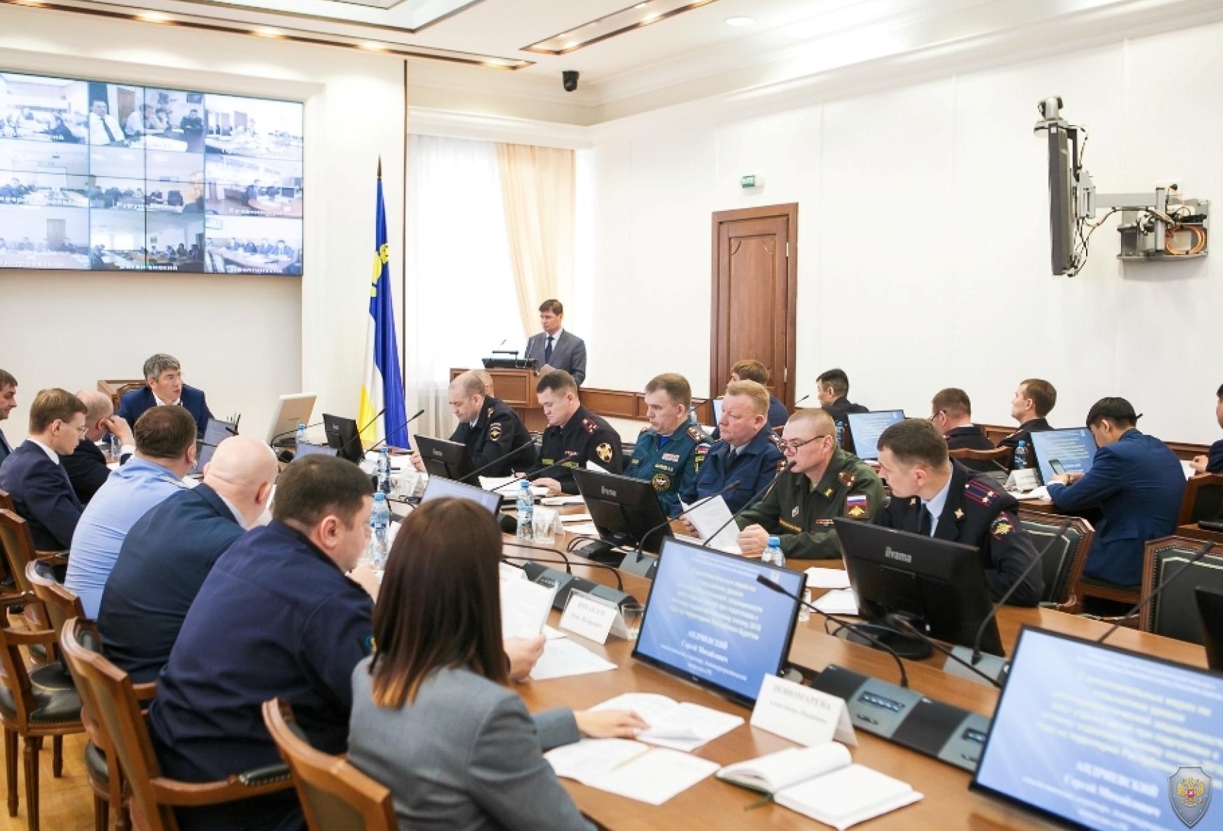 Обсуждение вопроса с главами муниципальных образований – председателями антитеррористических комиссий в МО в режиме видеоконференцсвязи 