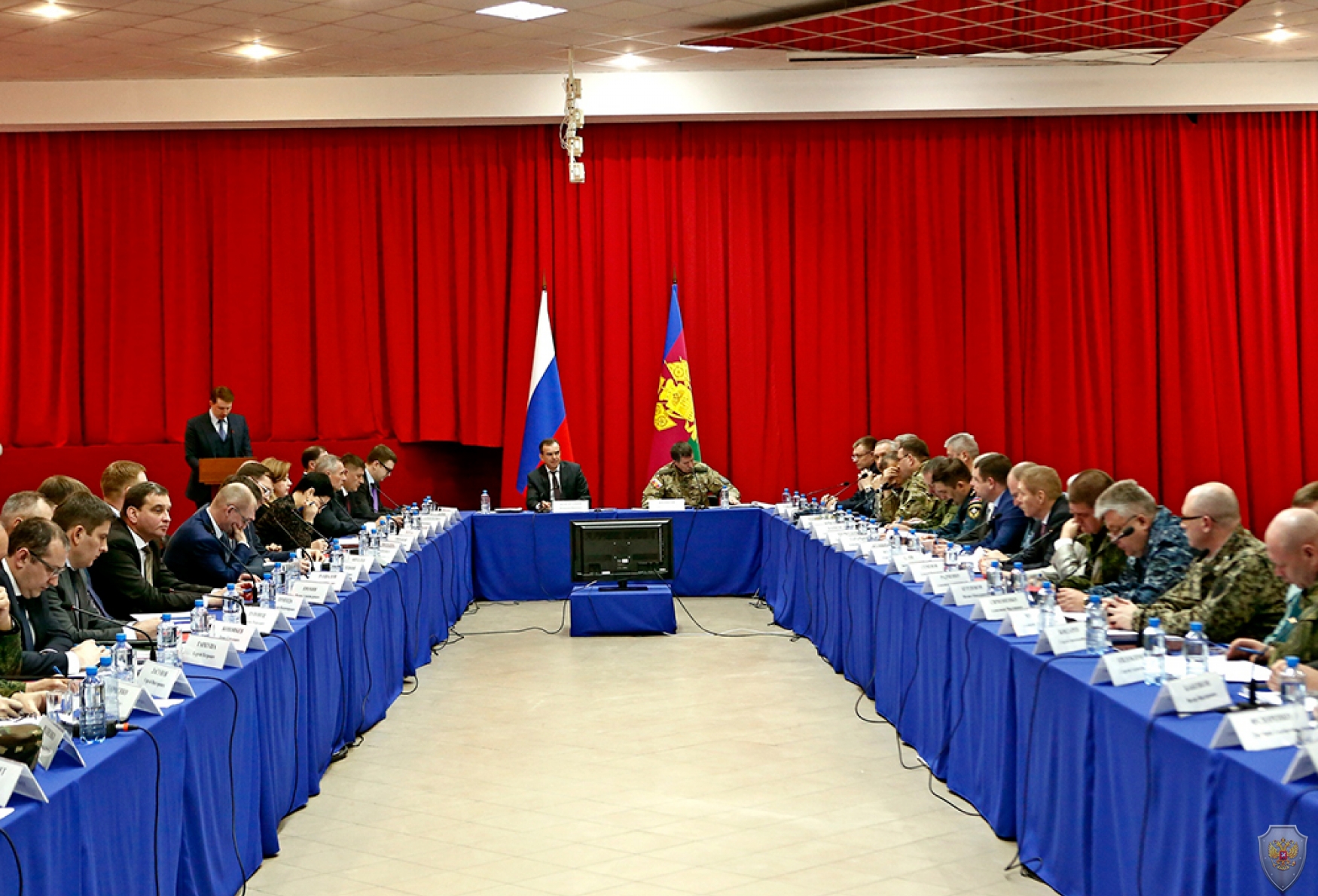 Открытие совместного выездного заседания Антитеррористической комиссии и Оперативного штаба в Краснодарском крае