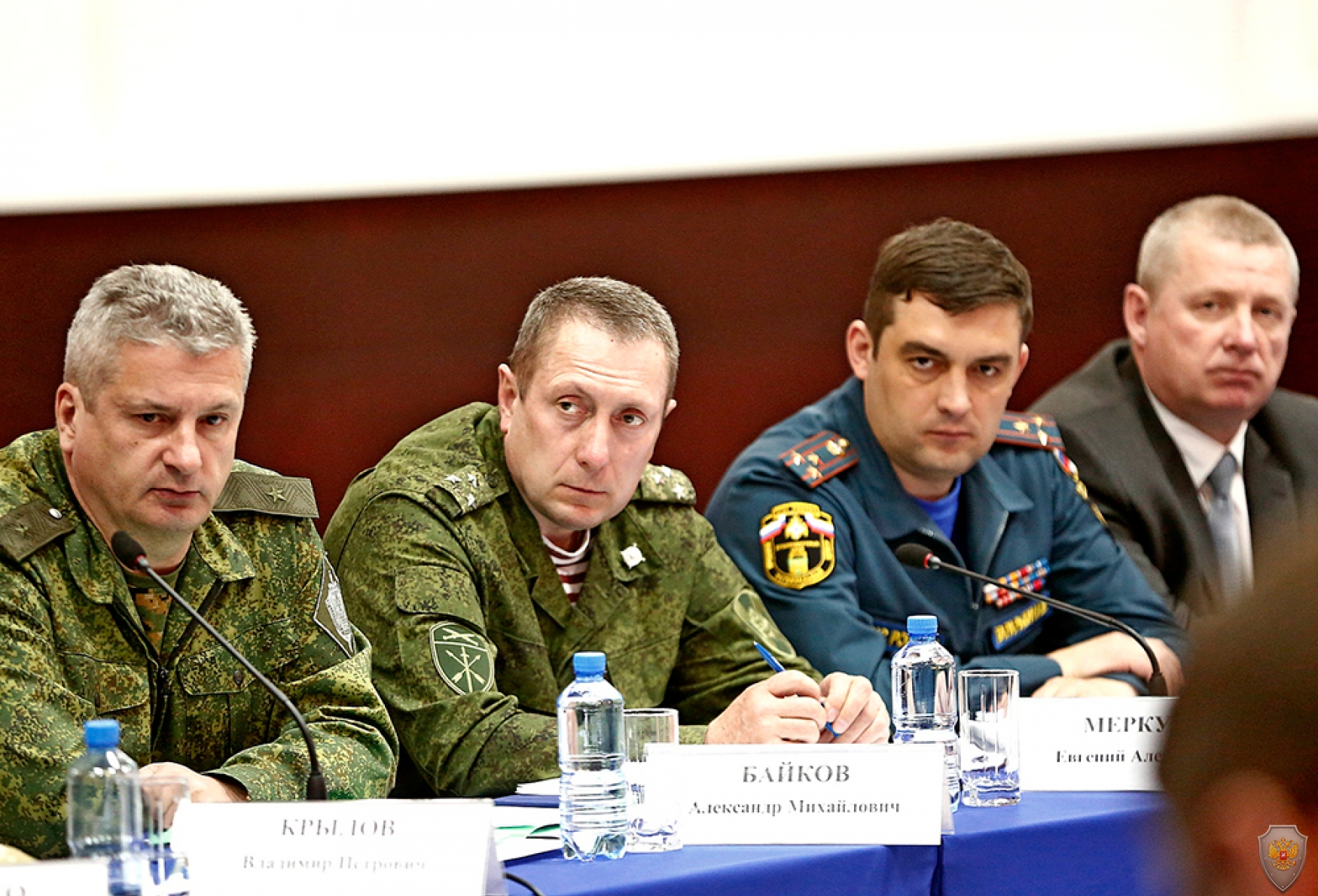 Участники совместного выездного заседания Антитеррористической комиссии и Оперативного штаба в Краснодарском крае