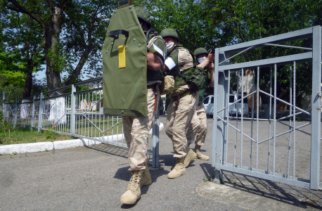 Российские военнослужащие в Приднестровье провели тренировку по противодействию терроризму