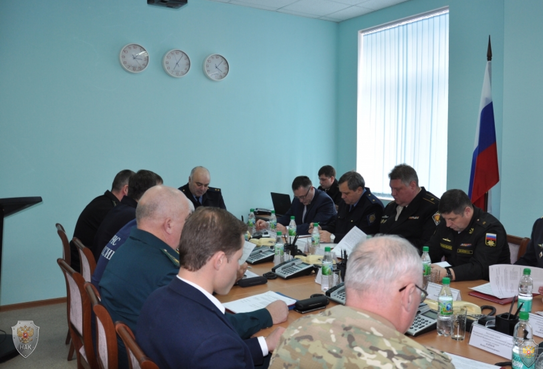 Оперативным штабом в морском районе (бассейне) в Южно-Сахалинске проведено командно-штабное учение 