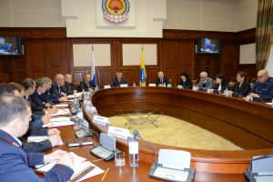 Совместное заседание Антитеррористической комиссии и оперативного штаба в Республике Калмыкия