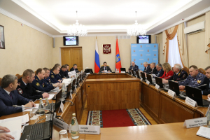 Совместное заседание Антитеррористической комиссии в Орловской области и Оперативного штаба в Орловской области