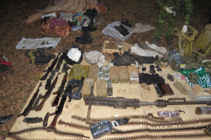 В Ингушетии обнаружен бандитский схрон с взрывчатыми веществами и арсеналом огнестрельного оружия и боеприпасов