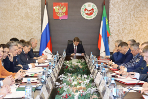 Заседание антитеррористической комиссии в Республике Хакасия	