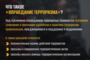 Памятка «Что такое оправдание терроризма?»